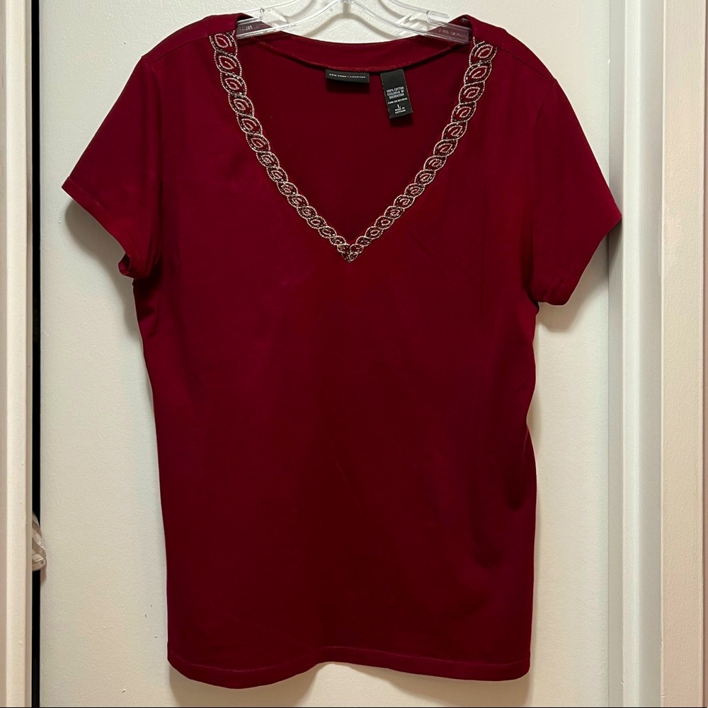 NY & CO Embellished V-Neck